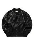 Honor The Gift satin piped bomber jacket - Black