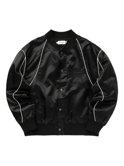 Honor The Gift satin piped bomber jacket