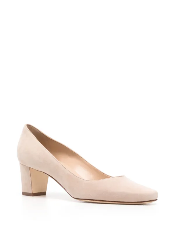 Manolo Blahnik Okkatopla 50mm スエードパンプス | ニュートラル