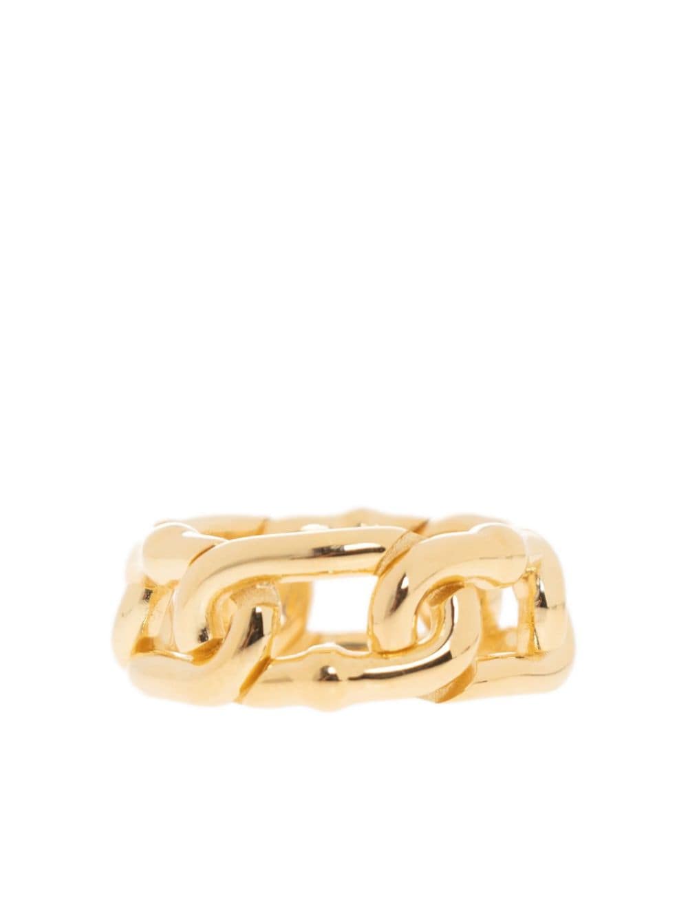 Bottega Veneta Chain Silver Ring In Gold