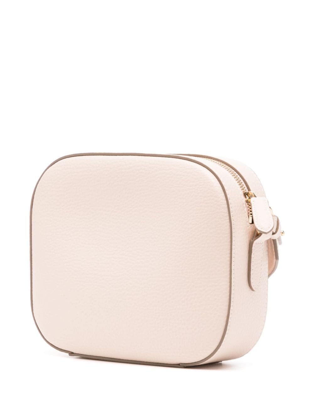 Shop Stella Mccartney Logo-perforated Faux-leather Mini Bag In Pink