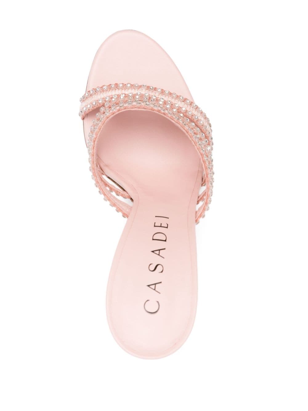 Shop Casadei Limelight 100mm Mules In Pink