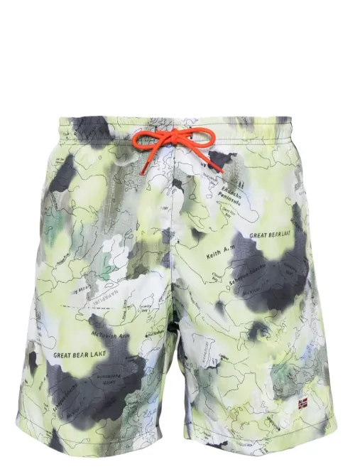 Short de bain à imprimé graphique - Napapijri - Modalova