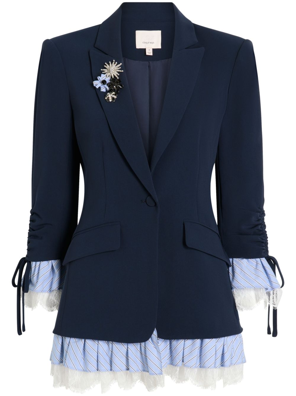 Cinq A Sept Roxie panelled blazer - Blau