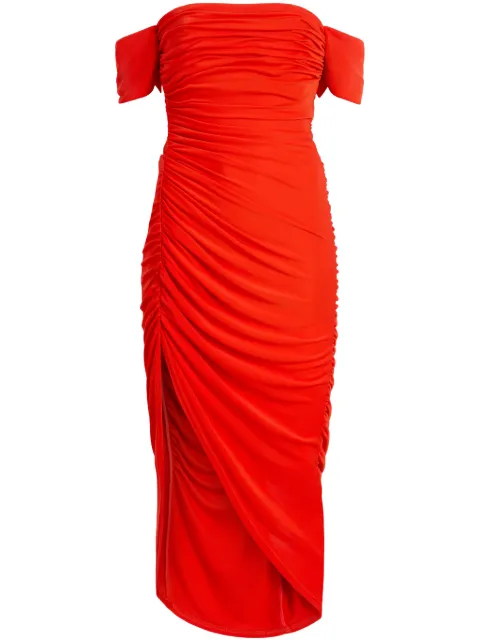 Cinq A Sept Delaney ruched midi dress