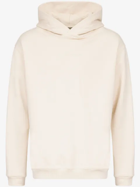 Maison Margiela logo-embroidered cotton hoodie