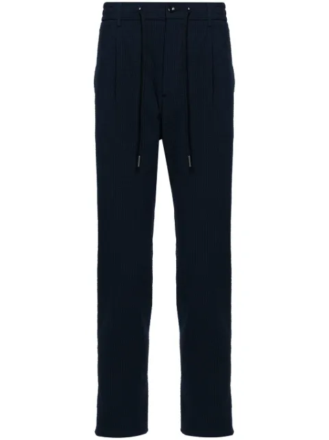Tagliatore drawstring cotton trousers