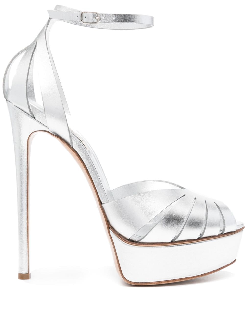 Image 1 of Casadei 170mm peep-toe sandals