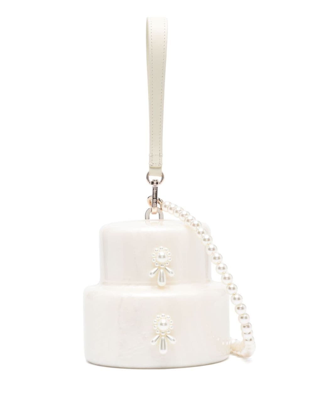 Simone Rocha Cake Bead-chain Mini Bag In Nude