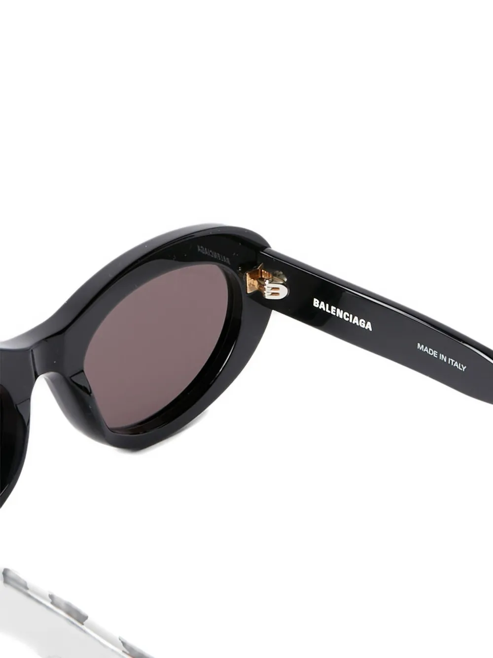 Balenciaga Eyewear Zonnebril met BB-plakkaat Zwart