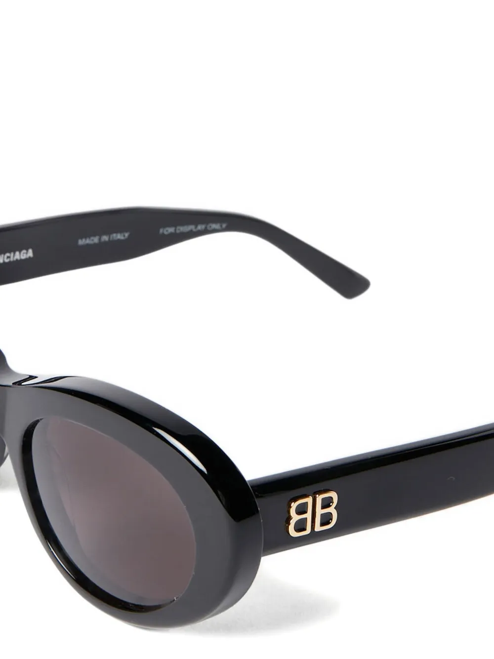 Balenciaga Eyewear Zonnebril met BB-plakkaat Zwart