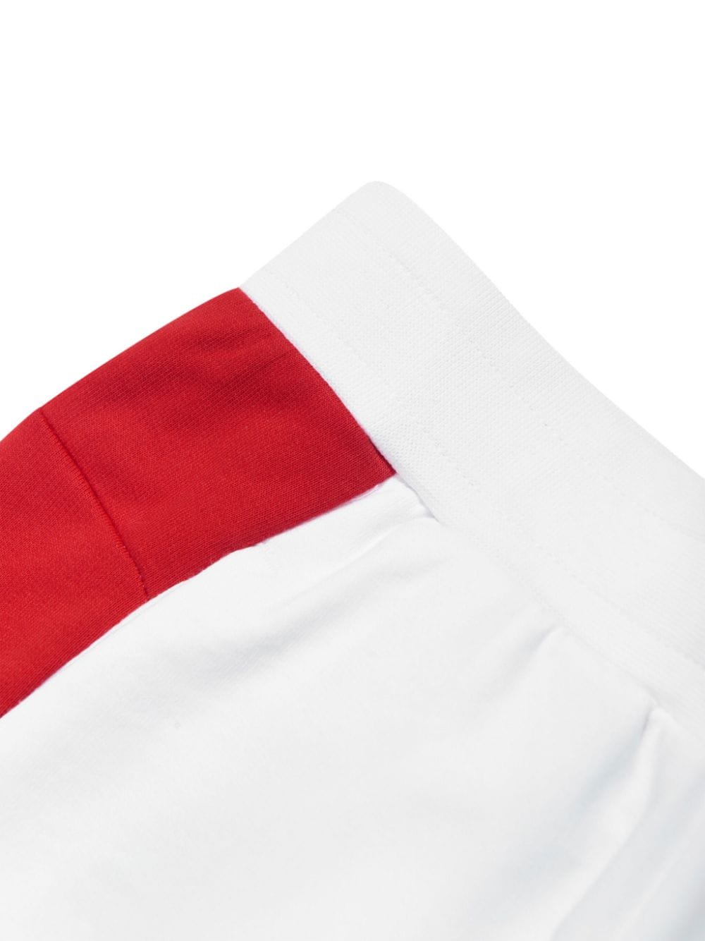 Shop Emporio Armani Logo-print Cotton Shorts In White