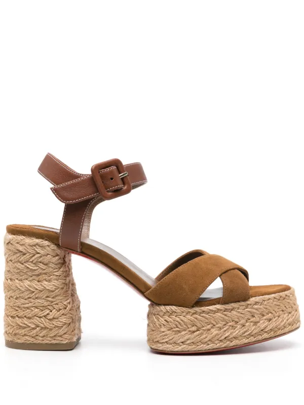 CHRISTIAN LOUBOUTIN cheapest BROWN SANDALS