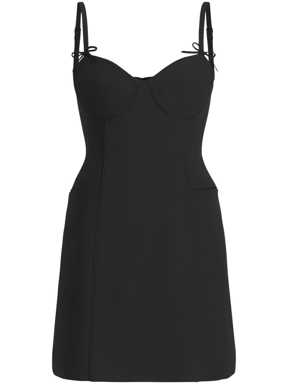 Cinq A Sept Mini-jurk met strikdetail Zwart