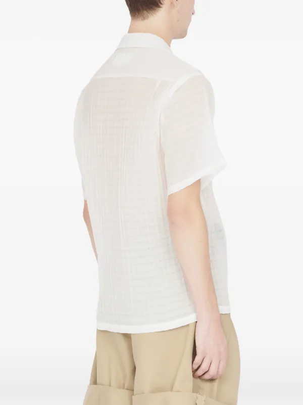 関税込【Maison Margiela】リブヘム シャツ ホワイト メゾン マルジェラ MAISON MARGIELA Shirt Organic Oxford