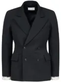 Maison Margiela double-breasted wool blazer - Black