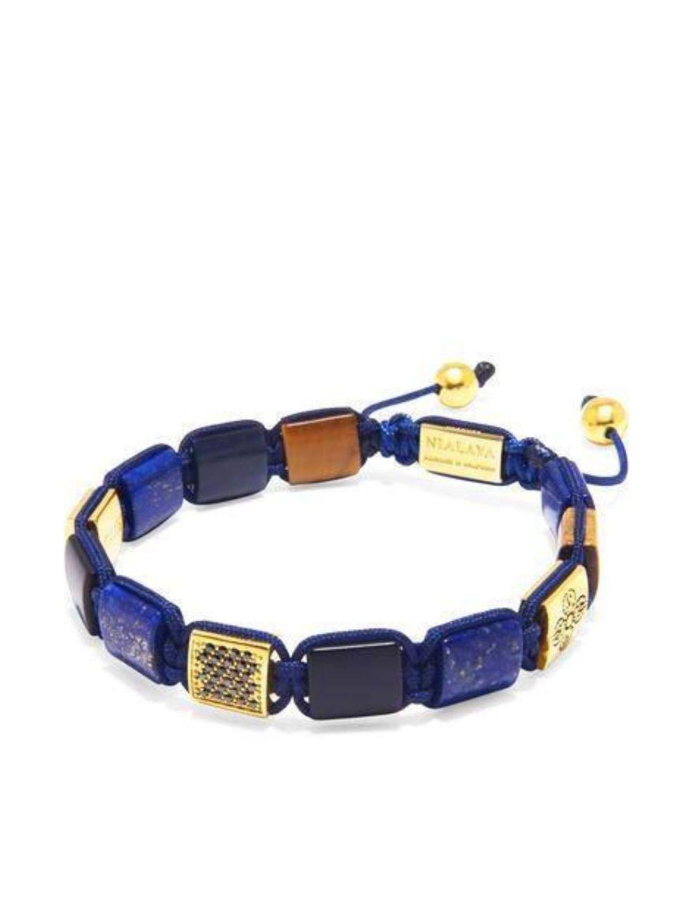 Nialaya Jewelry Armband met kralen - Blauw