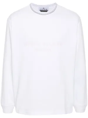 Stone Island コンパスロゴ スウェットシャツ | ホワイト | FARFETCH JP