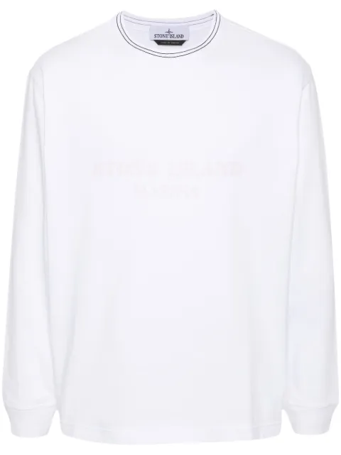 Stone Island sudadera con logo estampado