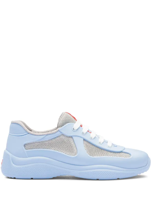 Prada アメリカズカップ スニーカー | ブルー | FARFETCH JP