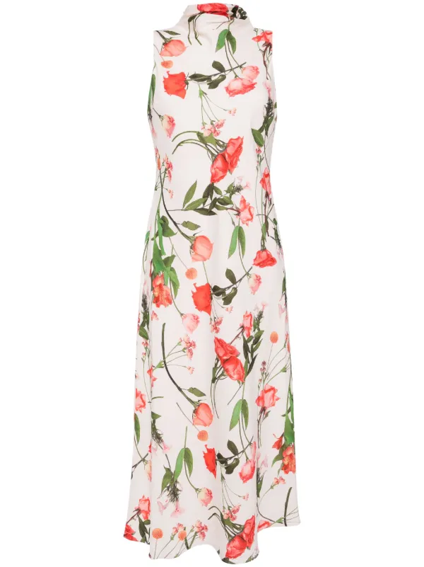 Ted baker floral midi dress discount