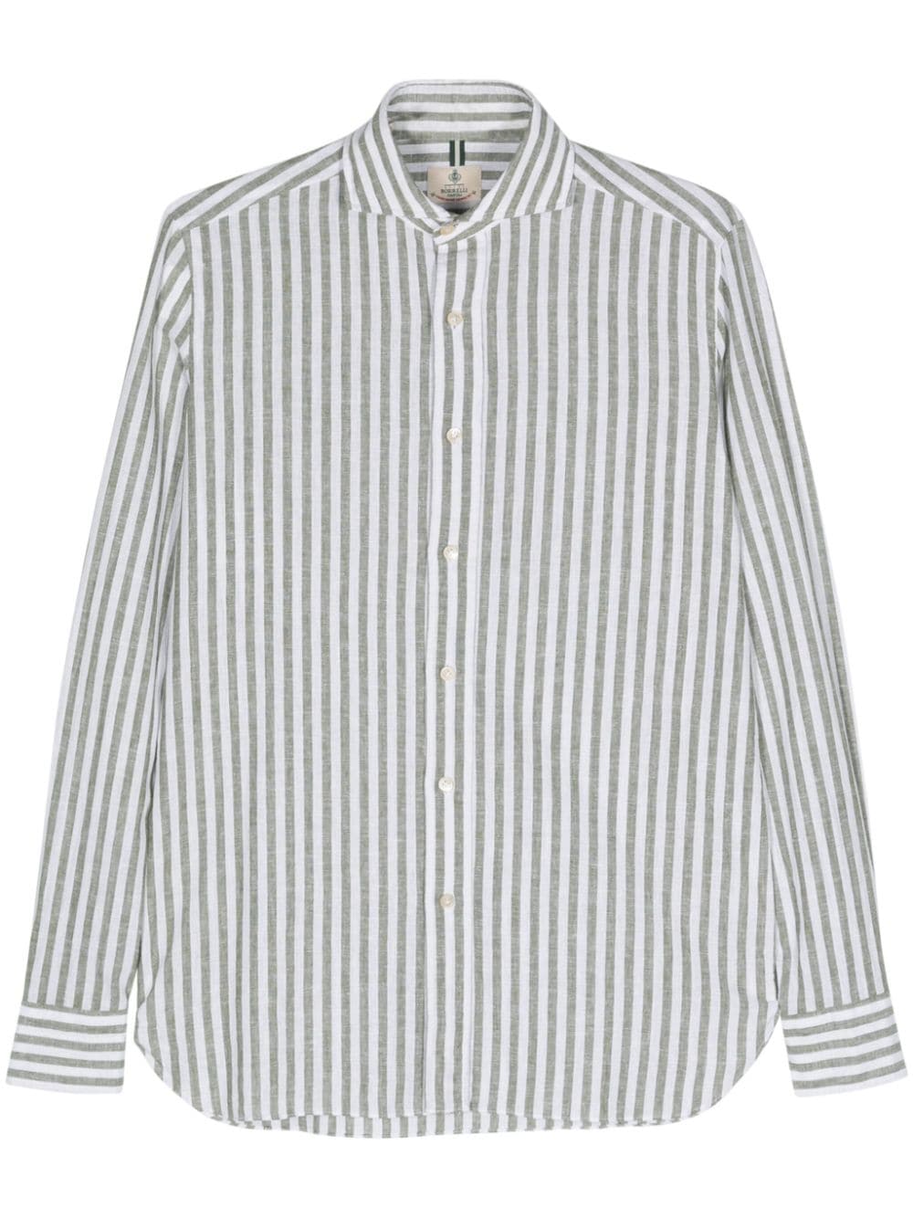 Borrelli Long-sleeve Striped Shirt In White