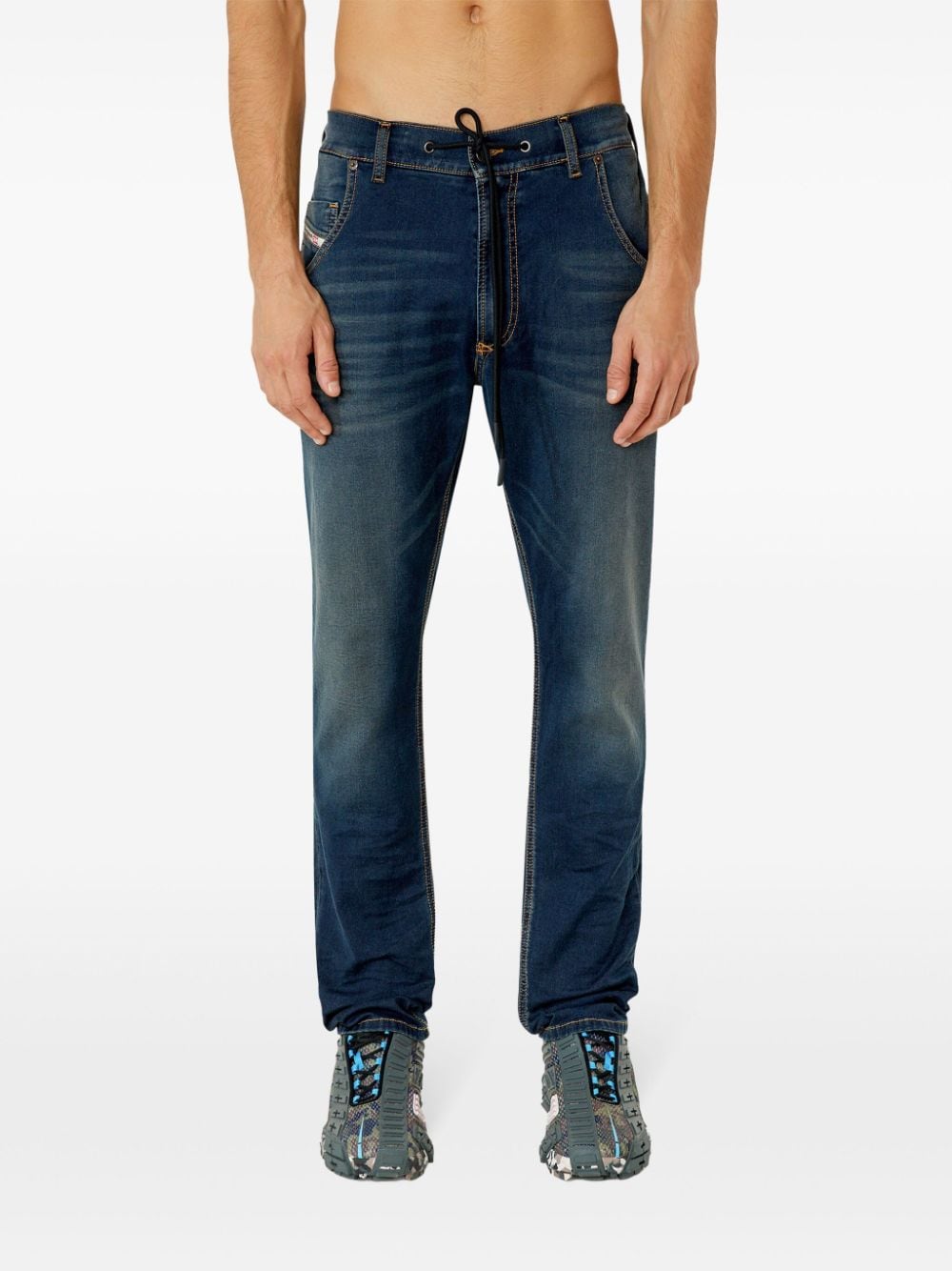 Diesel Low waist jeans Blauw