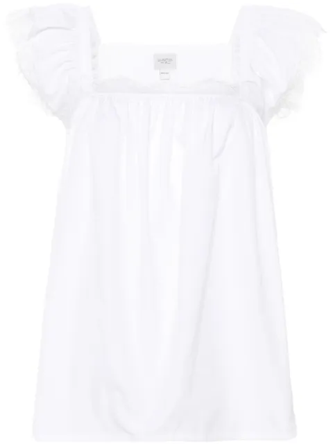 Giambattista Valli lace-trim poplin blouse 