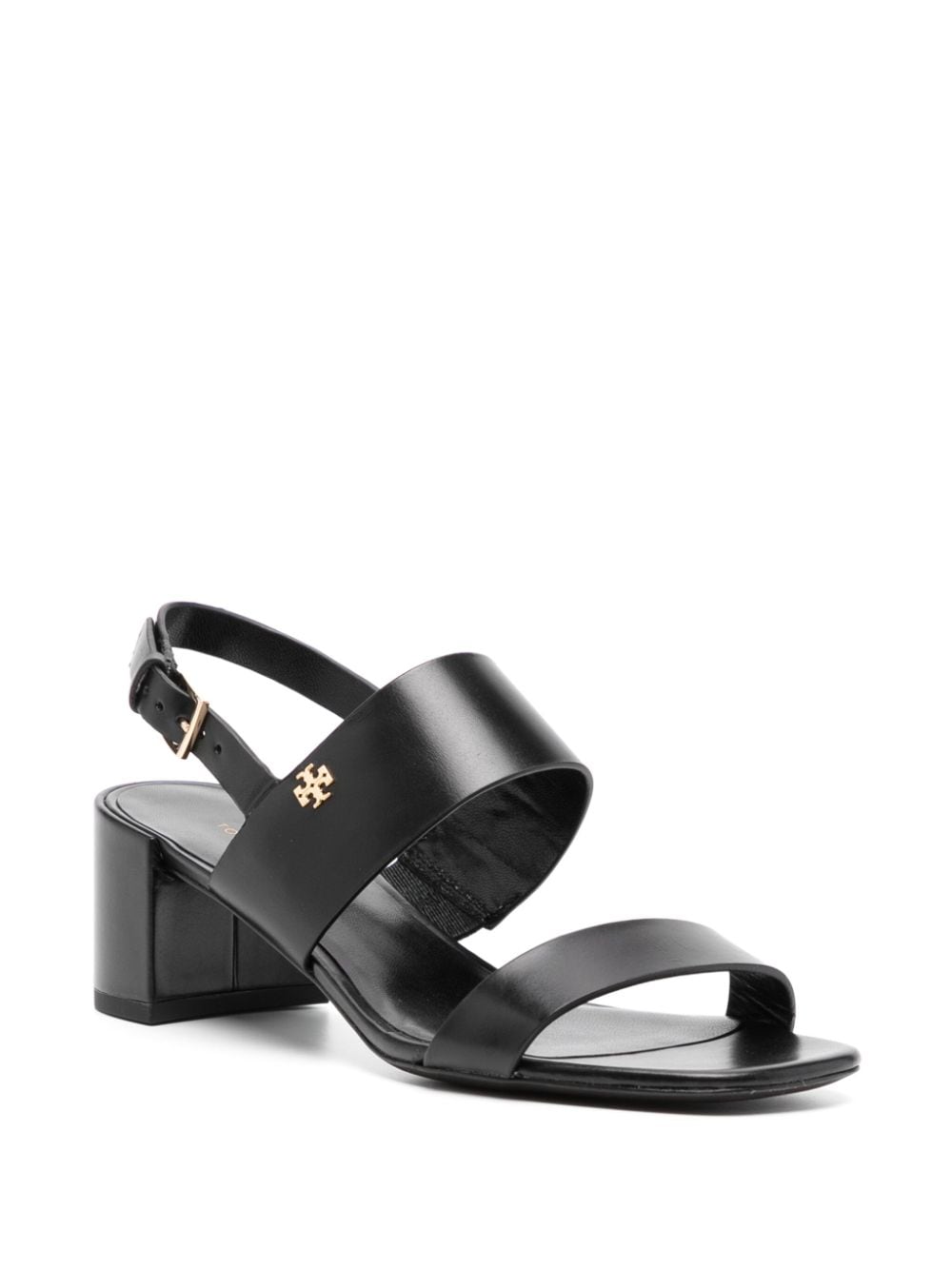 Image 2 of Tory Burch Double T 50mm leather sandals
