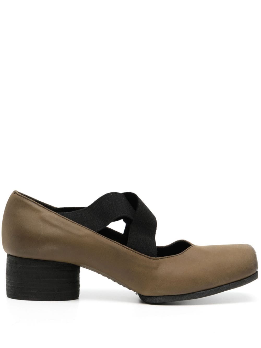 Shop Uma Wang High Ballet Shoes In Brown