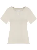 Maison Margiela button-placket T-shirt - Neutrals