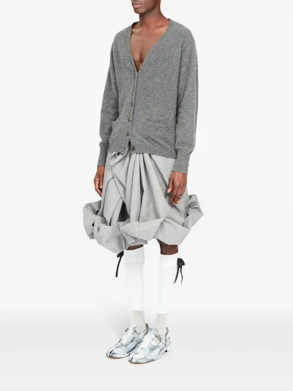 Maison Margiela ファインニット カーディガン | グレー