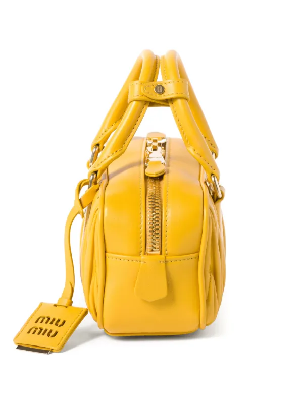 ☆大人気ライン☆ miu miu ARCADIE MATELASSE LEATHER HANDBAG Black Arcadie Matelassé Nappa Leather Bag | Miu Miu