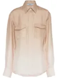 Prada gradient-effect silk shirt - Neutrals