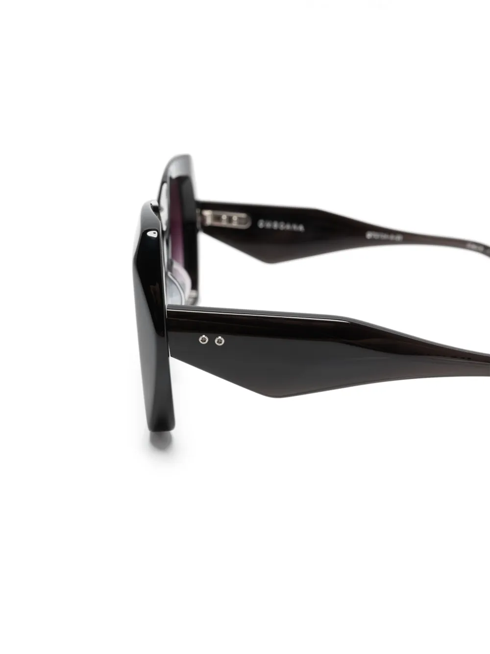 Shop Dita Eyewear Omsoana Oversize-frame Sunglasses In Black