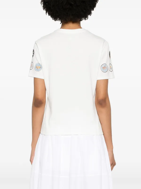 Giambattista Valli graphic-print Cotton T-shirt | White