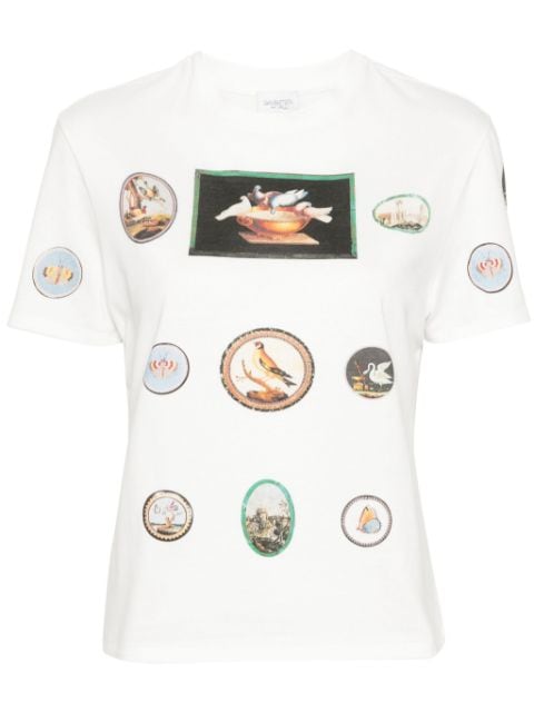 Giambattista Valli Katoenen T-shirt met grafische print