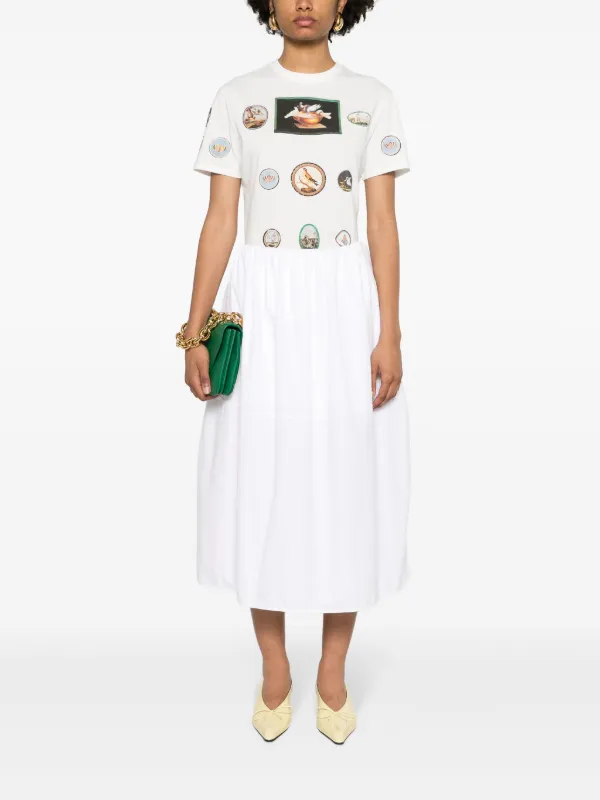 Giambattista Valli graphic-print Cotton T-shirt | White