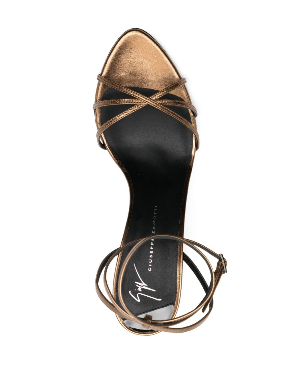 Giuseppe Zanotti Amiila leren sandalen Beige