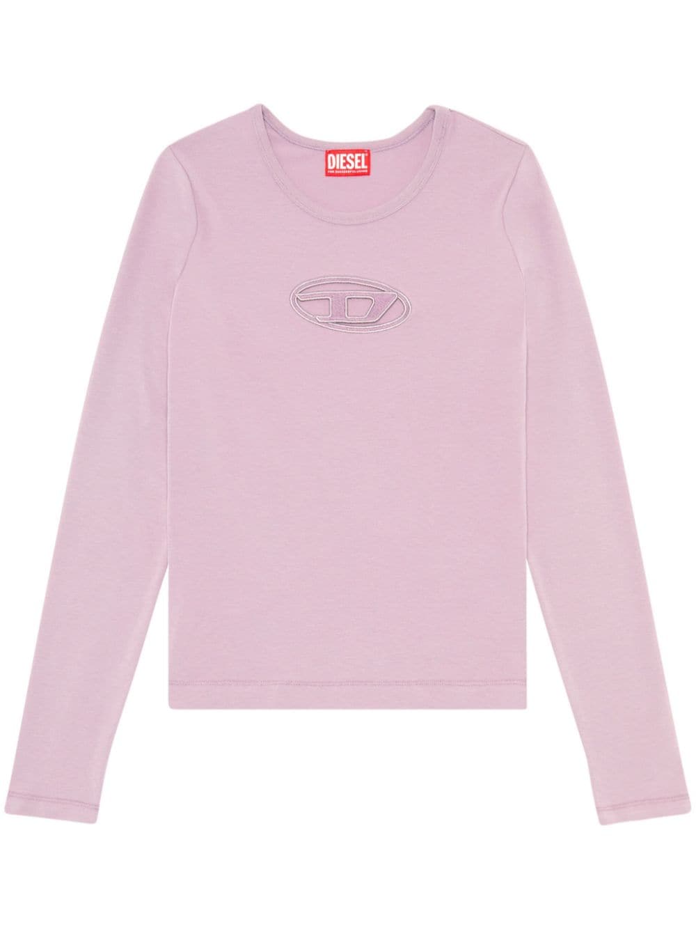 Diesel T-angie-ls Jersey T-shirt In Pink