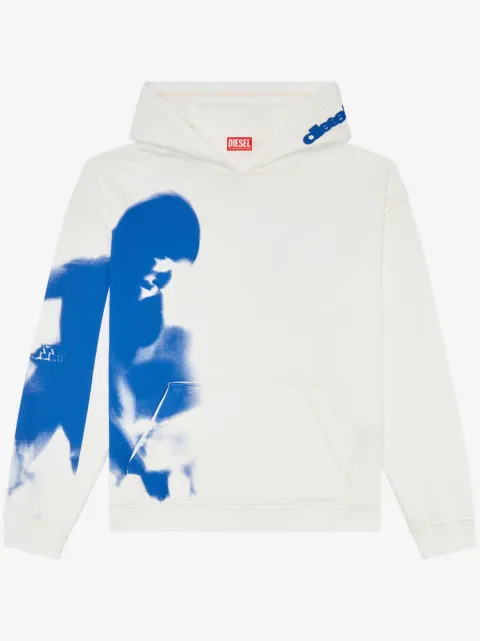 Diesel S-Boxt Smudgy-print hoodie