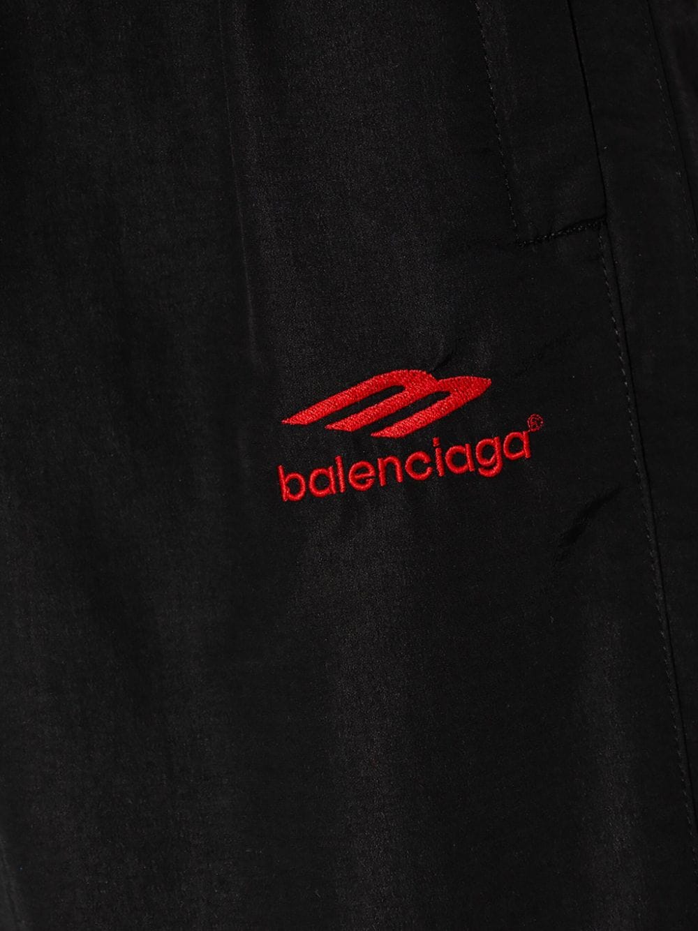 Balenciaga logo-embroidered cotton track pants - Zwart