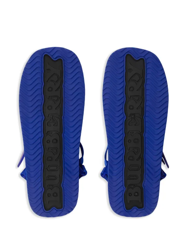 Burberry Trek Flat Sandals | Blue | FARFETCH