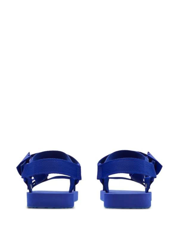 Burberry Trek Flat Sandals | Blue | FARFETCH