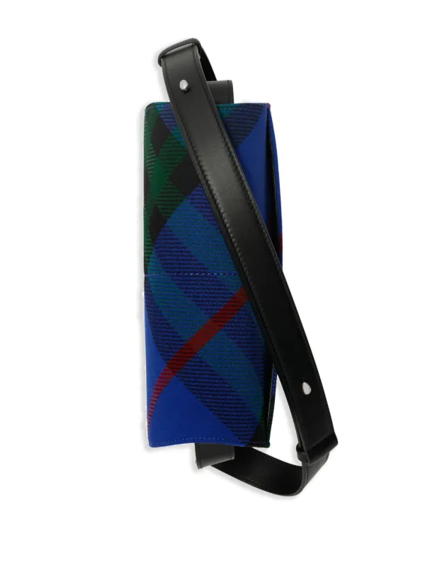 Burberry Snip Checked Crossbody Bag | Blue | FARFETCH
