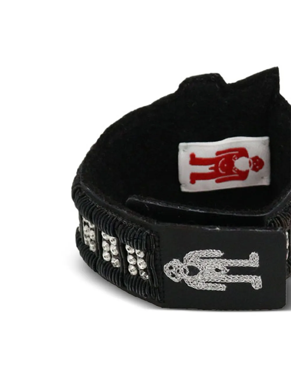 Shop Walter Van Beirendonck W Embroidered Bracelet In Black