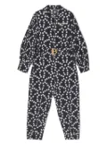 Balmain Kids polka-dot crepe jumpsuit - Blue