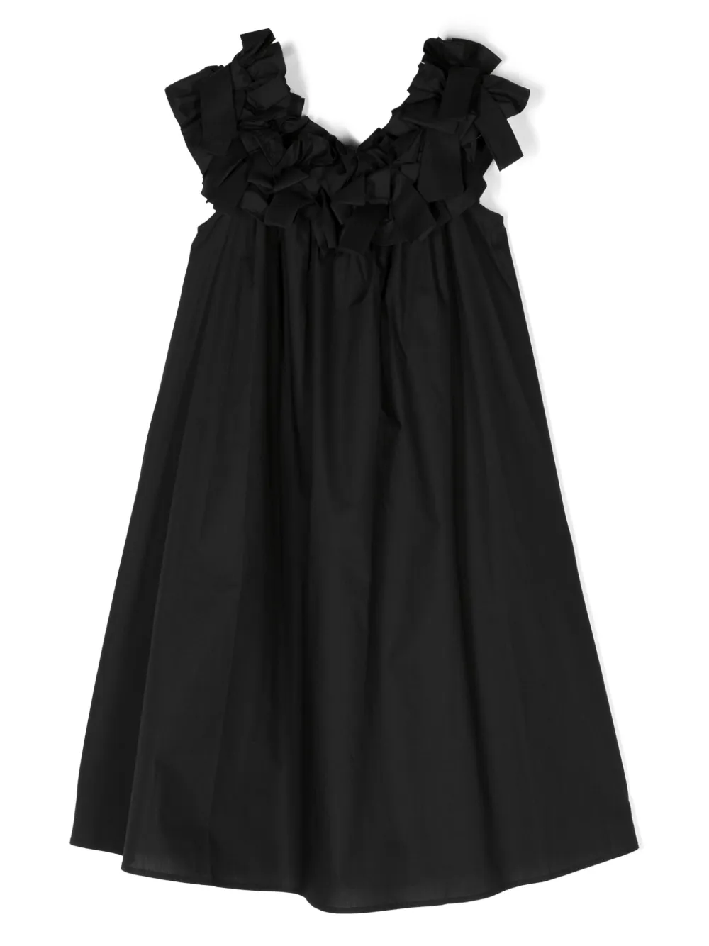 MEIMEIJ BOW-APPLIQUÉ COTTON DRESS