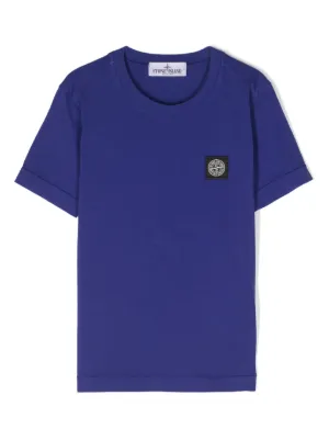 Stone Island Junior カモフラージュ Tシャツ | ブルー | FARFETCH JP