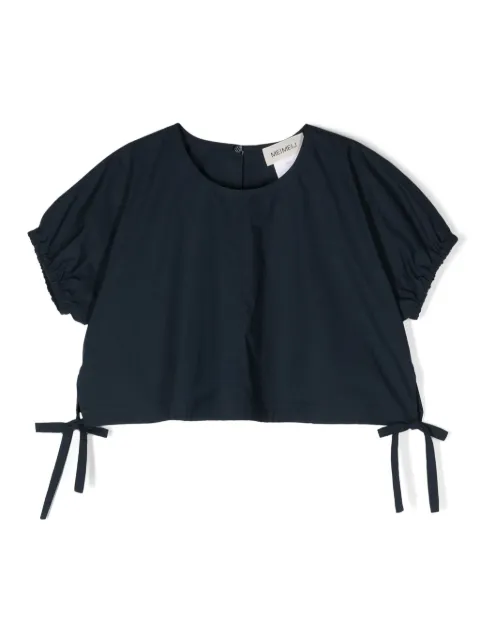 MeimeiJ tied-sides cropped blouse